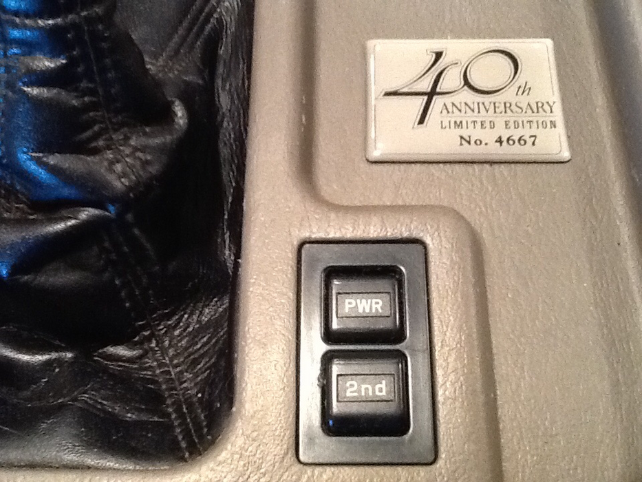 40th Anniversary Center Console Decal (Badge)