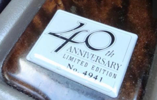 40th Anniversary Center Console Decal (Badge)