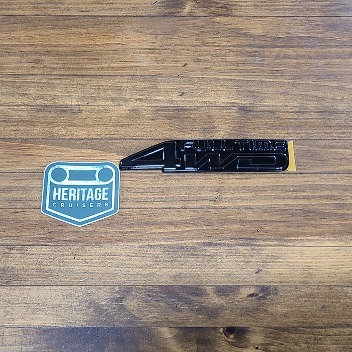 Rear 4WD Emblem -- Black Pearl  for 40th Anniversary / Collectors Edition