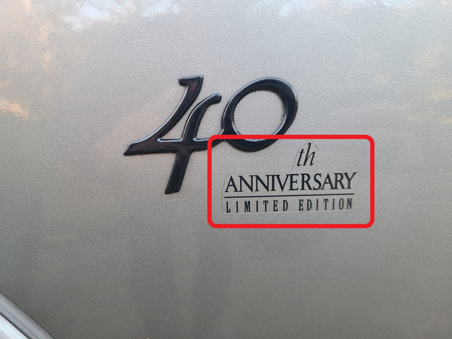 40th Anniversary Fender Decal