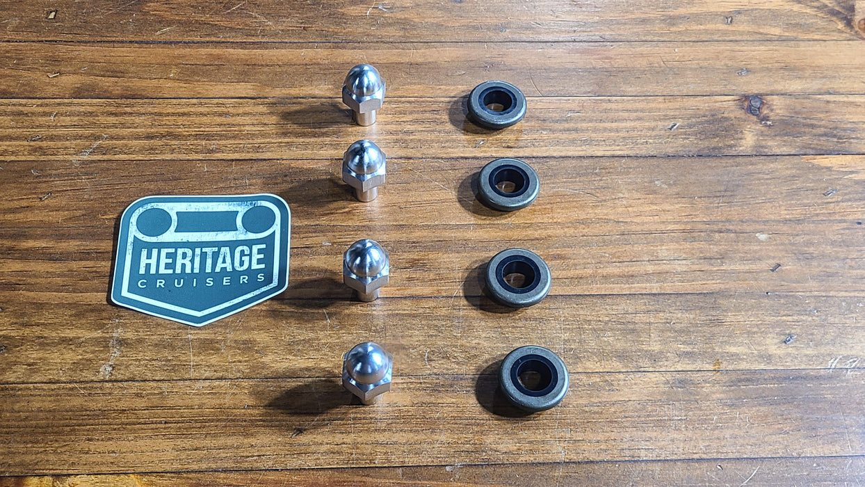 Set of 2F Valve Cover Nuts Including Grommets (40 & 60 Series)