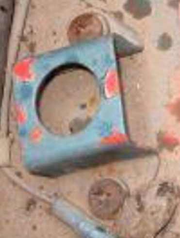 Lower Support Bracket for OEM Soft Top Posts - 2 Bolt (Post '74  40 Series)