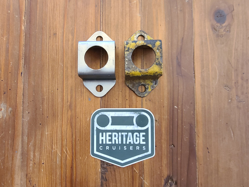 Lower Support Bracket for OEM Soft Top Posts - 2 Bolt (Post '74  40 Series)