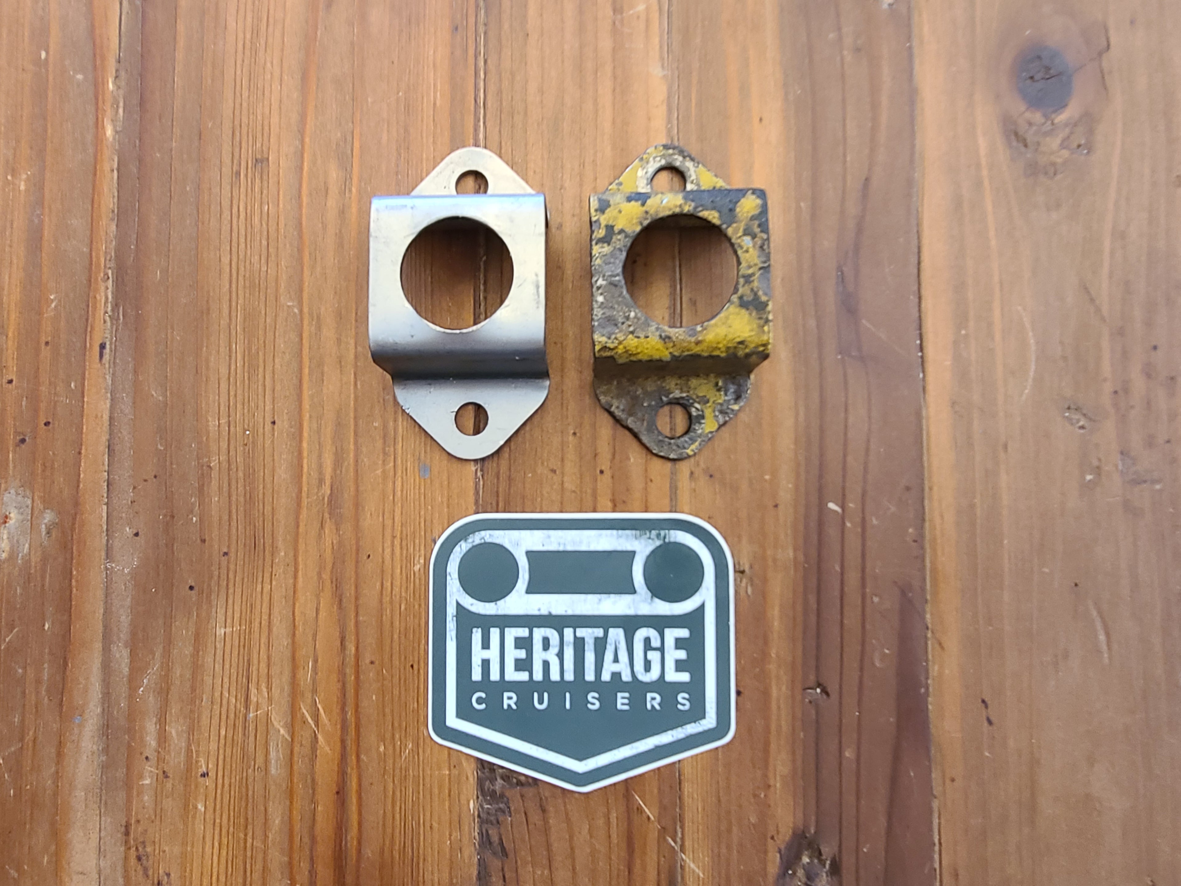 Lower Support Bracket for OEM Soft Top Posts - 2 Bolt (Post '74  40 Series)