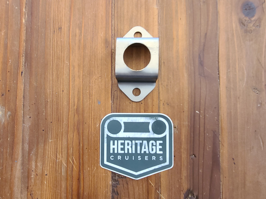 Lower Support Bracket for OEM Soft Top Posts - 2 Bolt (Post '74  40 Series)