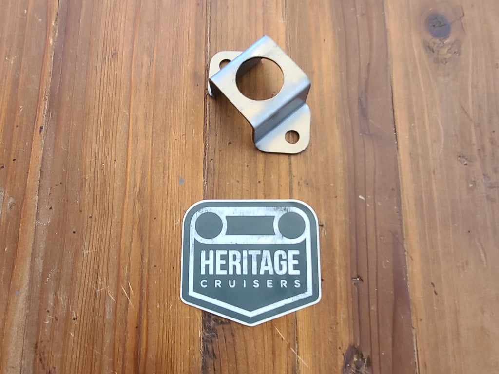 Lower Support Bracket for OEM Soft Top Posts - 2 Bolt (Post '74  40 Series)