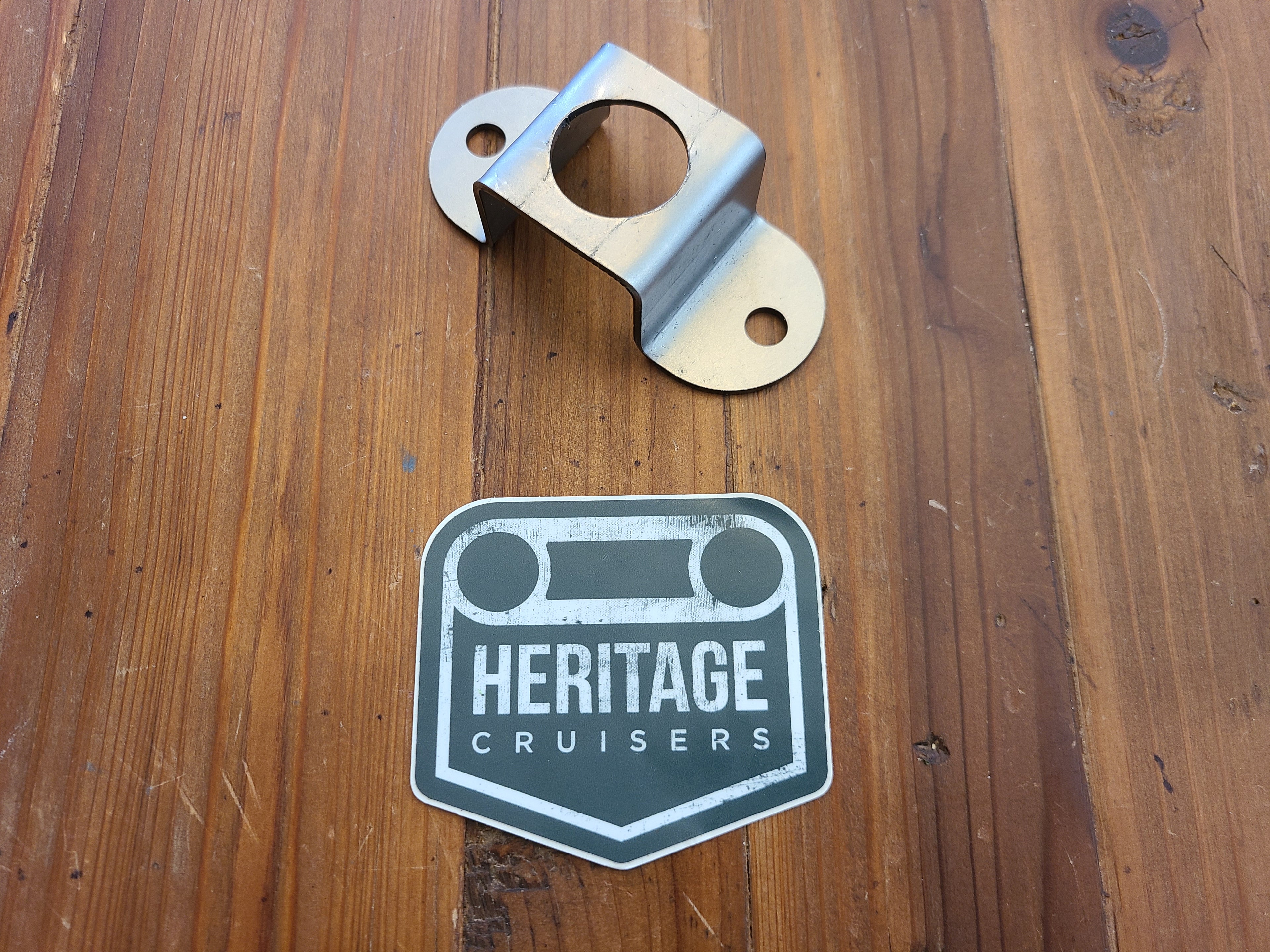 Lower Support Bracket for Aftermarket Soft Top Posts - 2 Bolt (Real Steel / SOR)